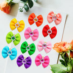 Dog Grooming Hair Bows Dog Bows Mix Colours Small