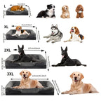Extra Large Orthopedic Dog Bed Washable Sofa Bed, Support Foam Pet