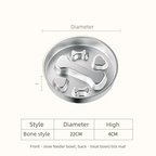 Stainless Steel Slow Feeder Bowl, Non-Slip Pet Food Bowl