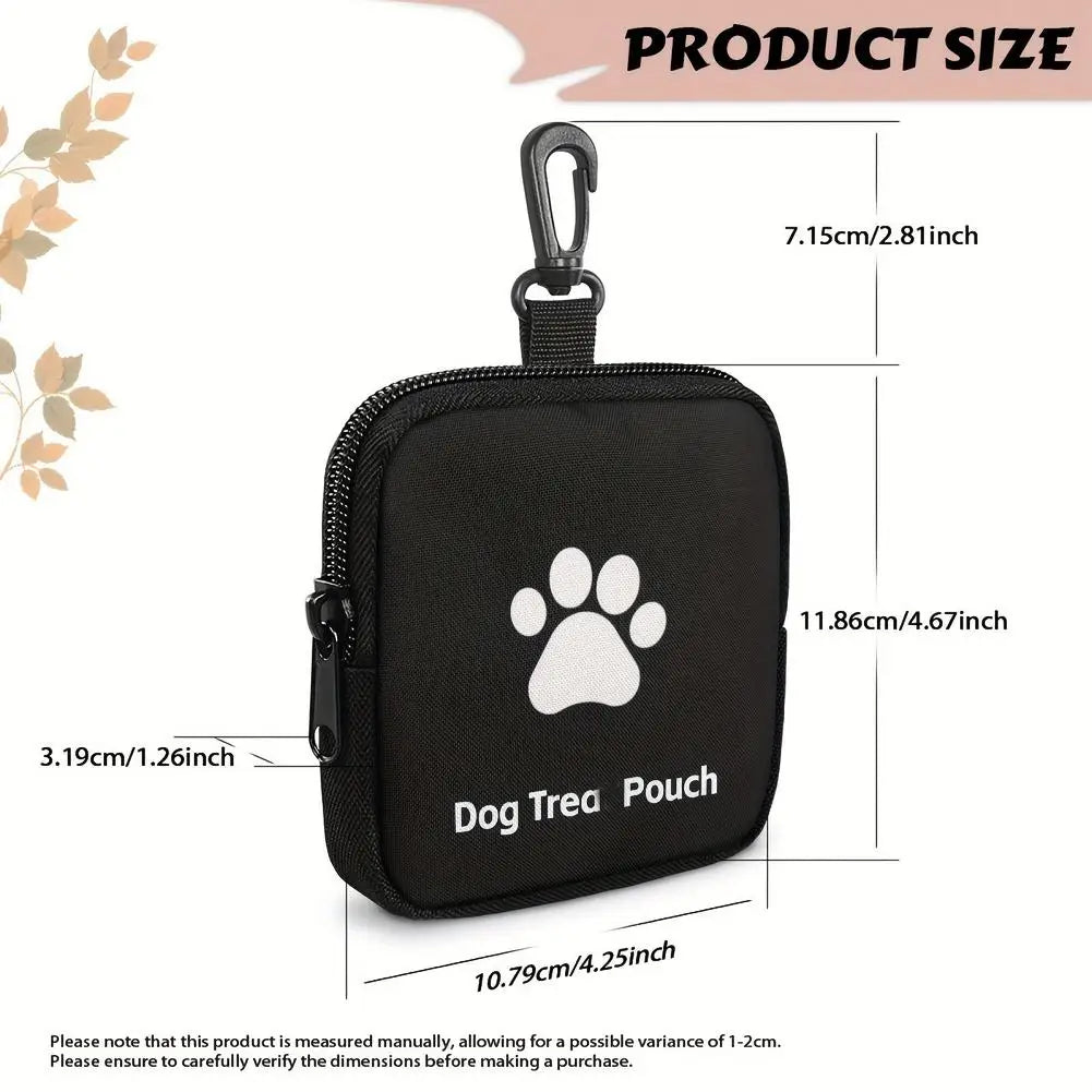 S Dog Snack Bag Portable Pet Treat Pouch for Outdoor Walking