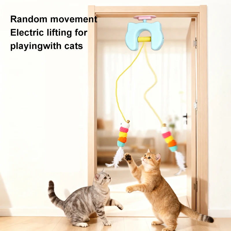 New Type of Electric Cat Toy with 2 Ropes Smart Hanging Door Auto