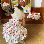 Pet Dress for Dogs & Cats - Layered Cake Style Printed Clothes