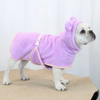 Bathrobe for Dogs Super ABSorbent Fast Drying Hooded Cute Pet