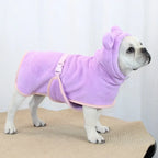 Bathrobe for Dogs Super ABSorbent Fast Drying Hooded Cute Pet