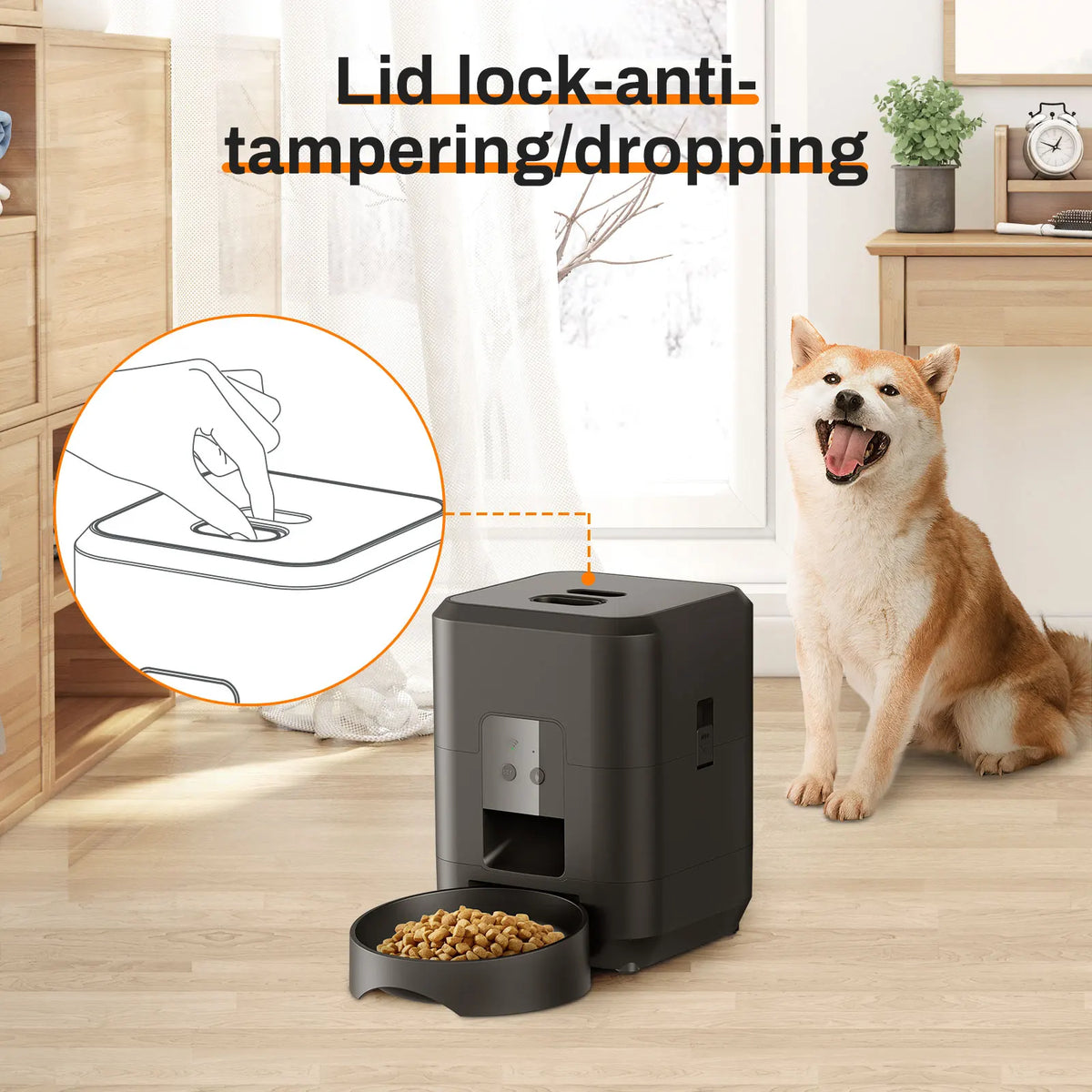Smart Pet Feeder Automatic Cat Feeder Dog Slow Food Machine with