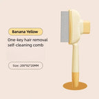 Self Cleaning Dog Brush One Button Release Pet Hair Remover Comb