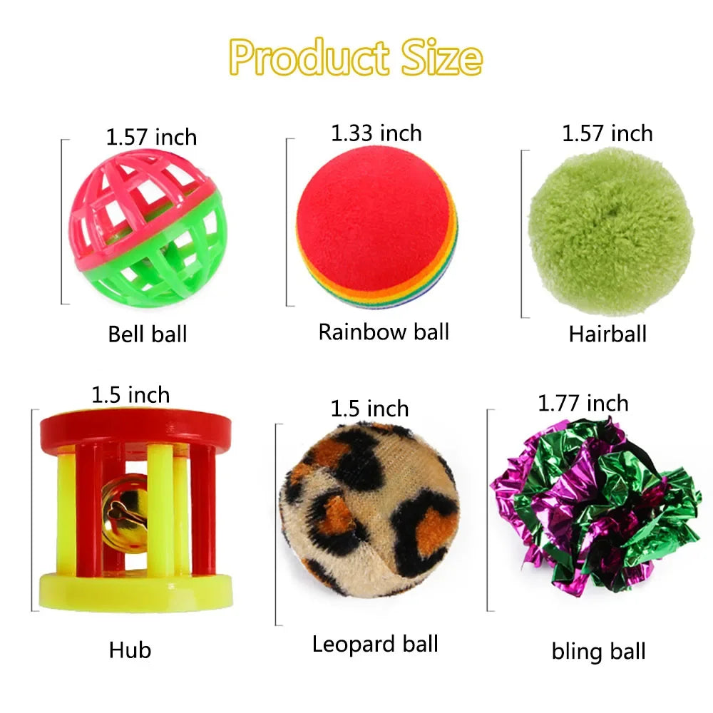 Cat Toy Variety Pack - Funny Sisal Mouse & Ball