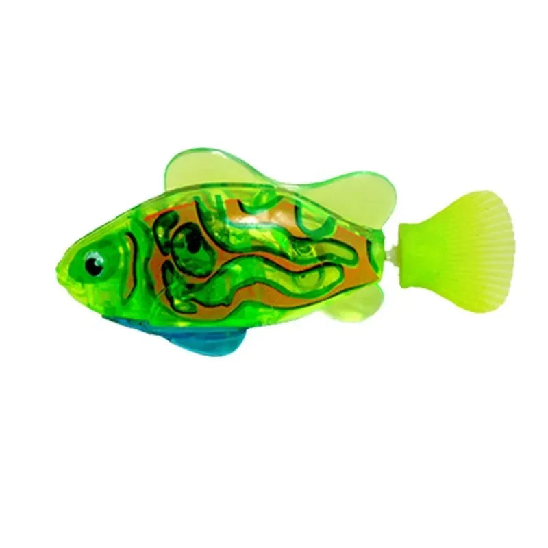 Cat Toy LED Inductive Interactive Swimming Robot Fish Toys Glowing