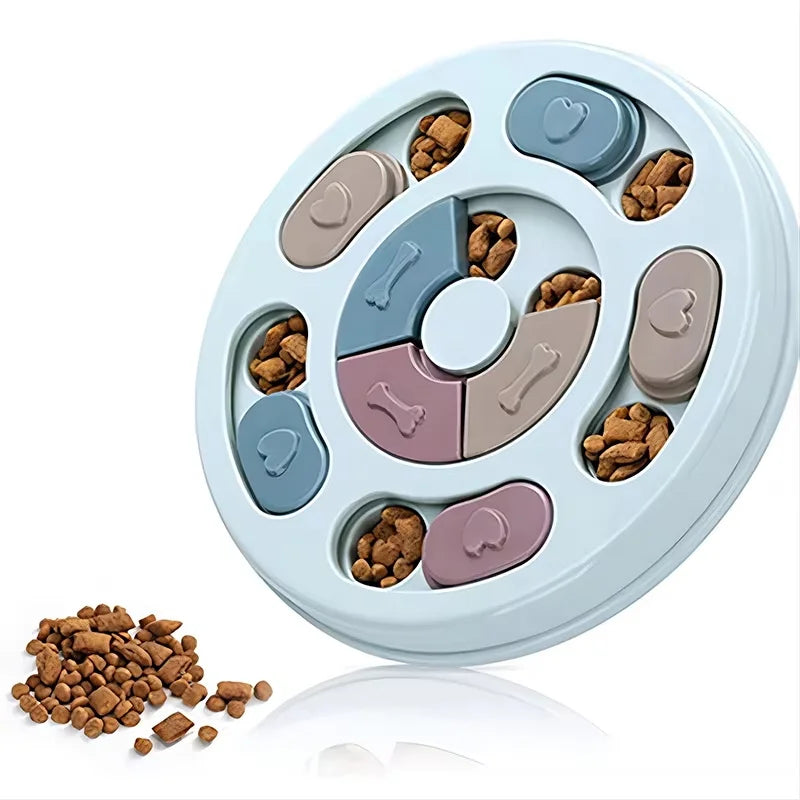 Pet Feeder Dog Slow Food Bowl PUzzle Interactive Toy Increase Iq