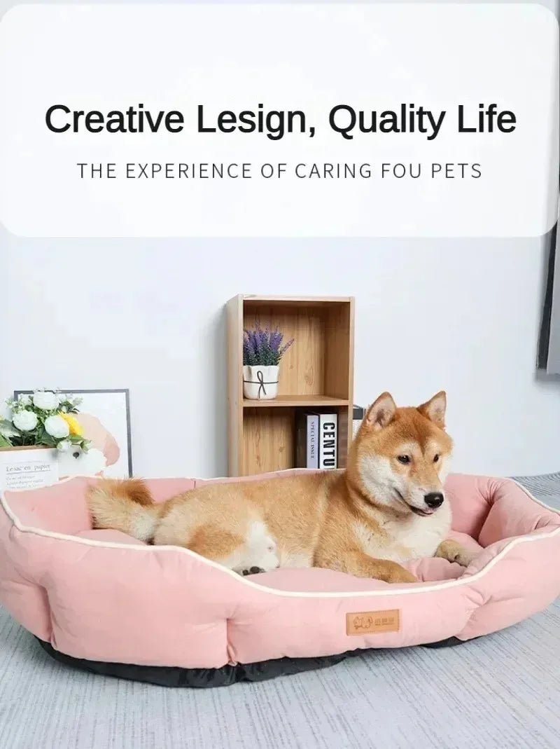 Dog Bed Orthopedic Plush Calming Sofa Pet Bed Donut Nest Soft