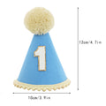 1St Birthday Hat Handmade Party Decoration Cone Hat Pet Hat First