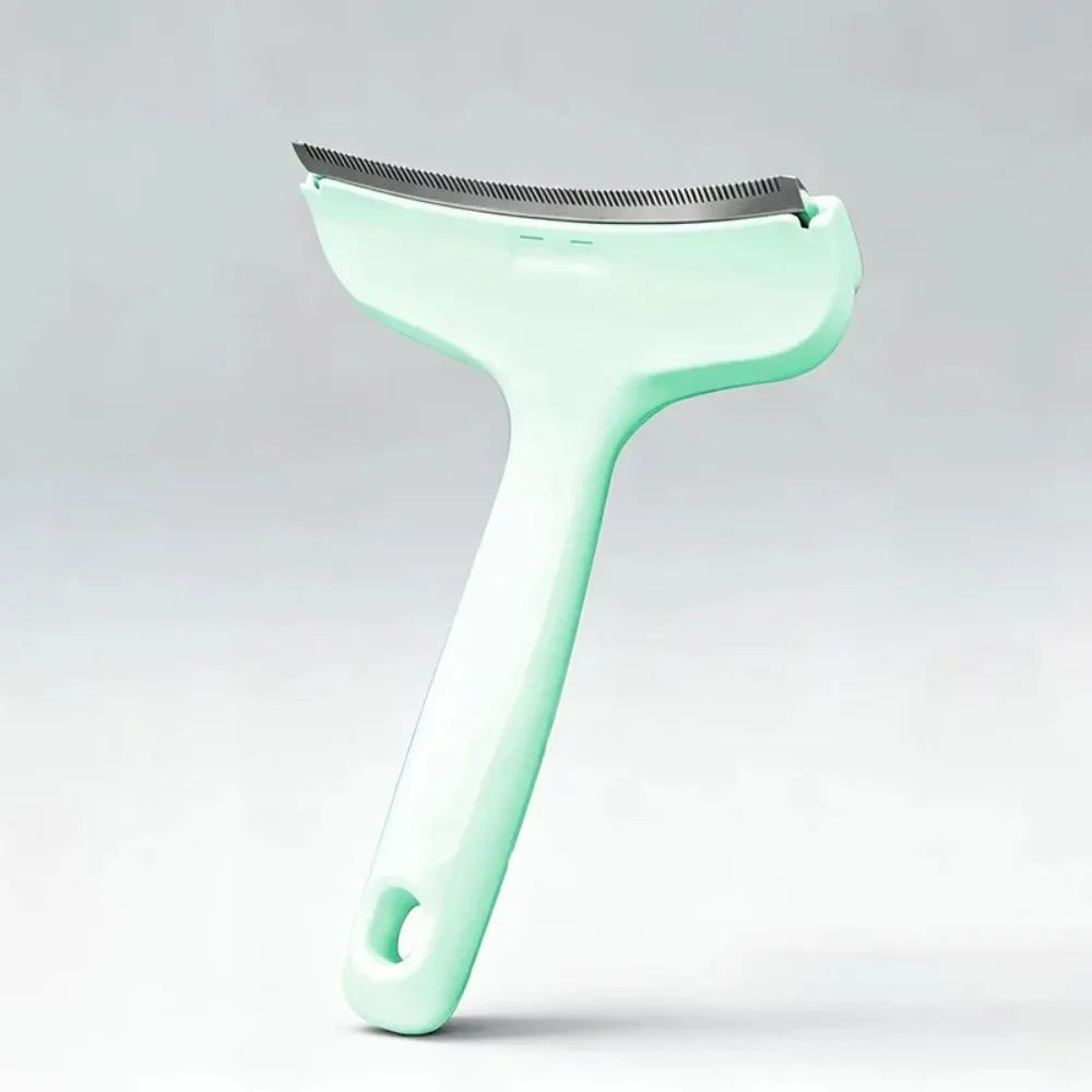 Pet Slicker Brush Self Cleaning Undercoat Deshedding Rake for Cats
