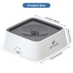 Dog Water Bowl Dog Feeders Slow Water Feeder No-Spill Pet Bowl