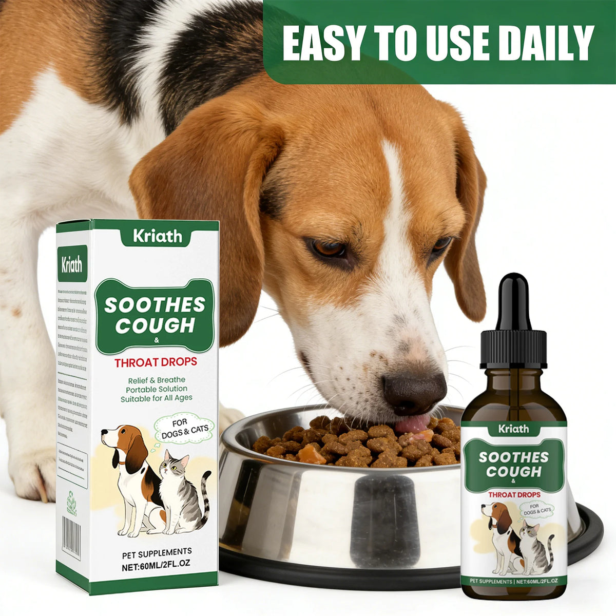 Herbal Throat-Moistening Liquid for Dogs