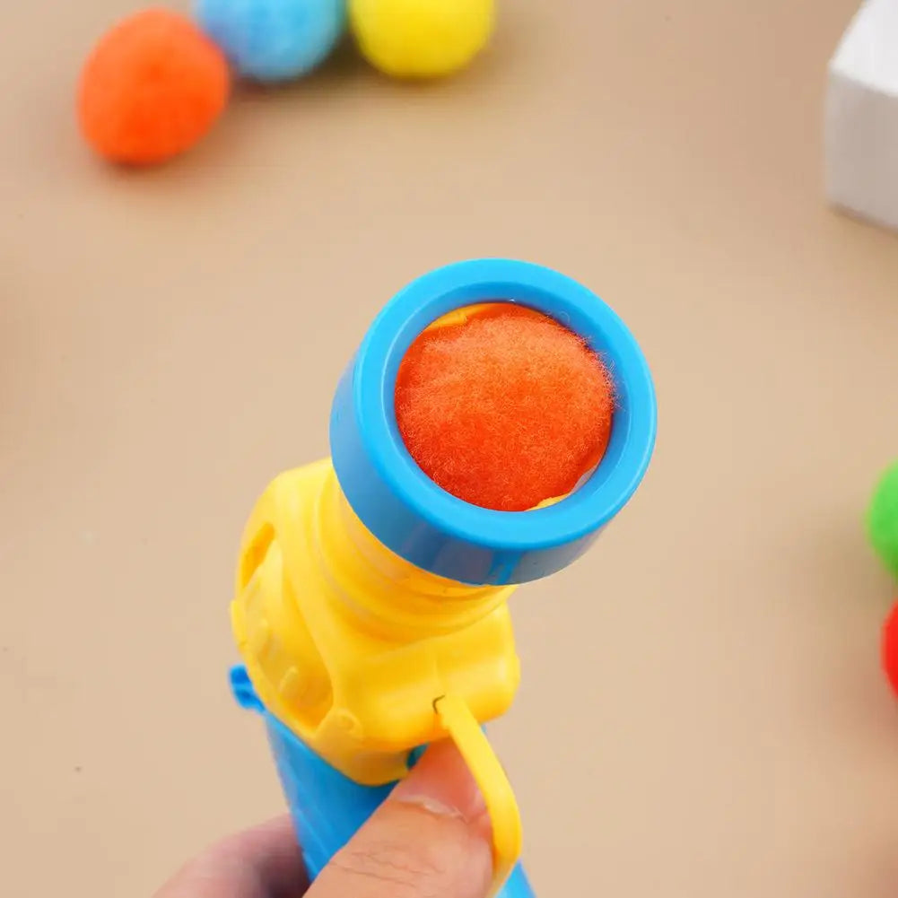 Cat Plush Ball Shooting Mini Pompoms Launcher Games