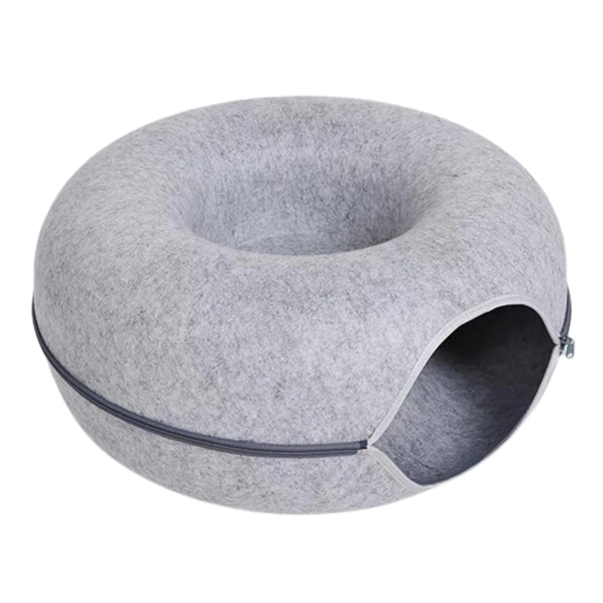 B-Tunnel Donut Cat Bed Interactive Tunnel Pet Felt Indoor Toys