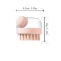 Pet Bath Brush Soft Silicone with Shampoo Dispenser Gentle Massage