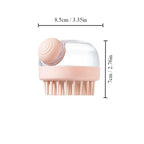 Pet Bath Brush Soft Silicone with Shampoo Dispenser Gentle Massage