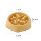 Slow Feeder Dog Bowl Anti-Choking PUppy Food Bowl Anti-Slip Pet