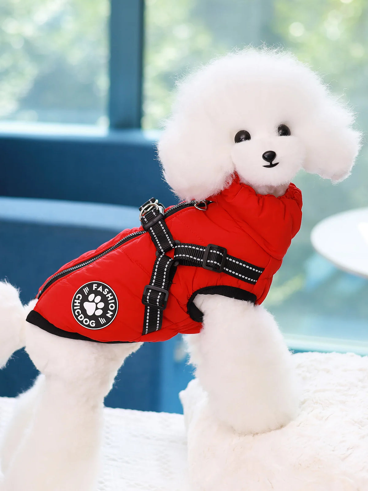 Comes with a Traction Ring, Pet Coat, Jacket, Three-Layer Thick