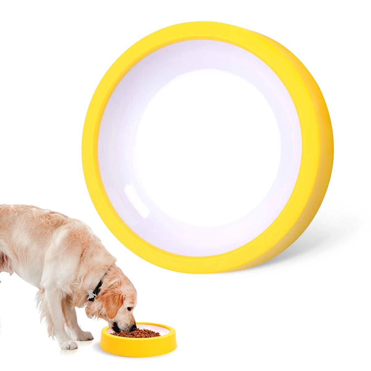 Pet Dog Slow Feeder Bowl Fun Non Slip Anti-Gulping Slower Food