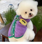Autumn/Winter Pet Clothing Teddy Button-Front Waistcoat Bichon