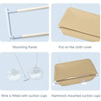 20Kg Capacity Cat Hammock with Rock Climbing Frame Comfortable