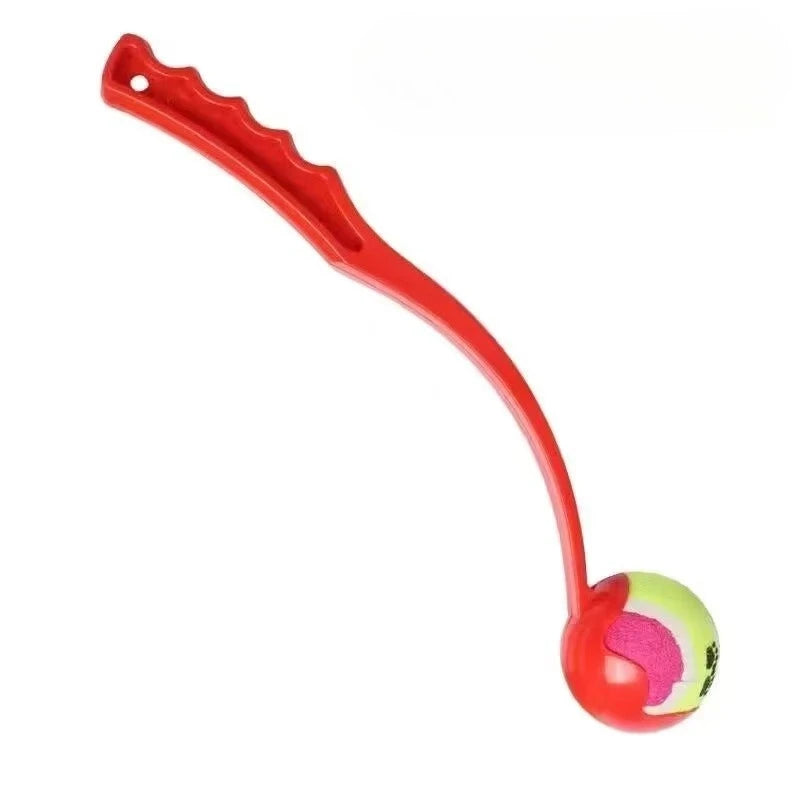 Pet Tennis Ball Launcher Set Outdoor Dog Training Toy Fetch Play