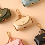 Faux Leather Portable Waste Bag Dispenser