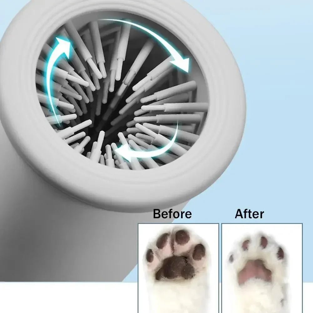 Automatic Dog Paw Cleaner Pet Foot Paw Washer Electric Paw