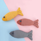 Cat Toy Self High Boredom Resistant Bite Clean Teeth Linen Fish