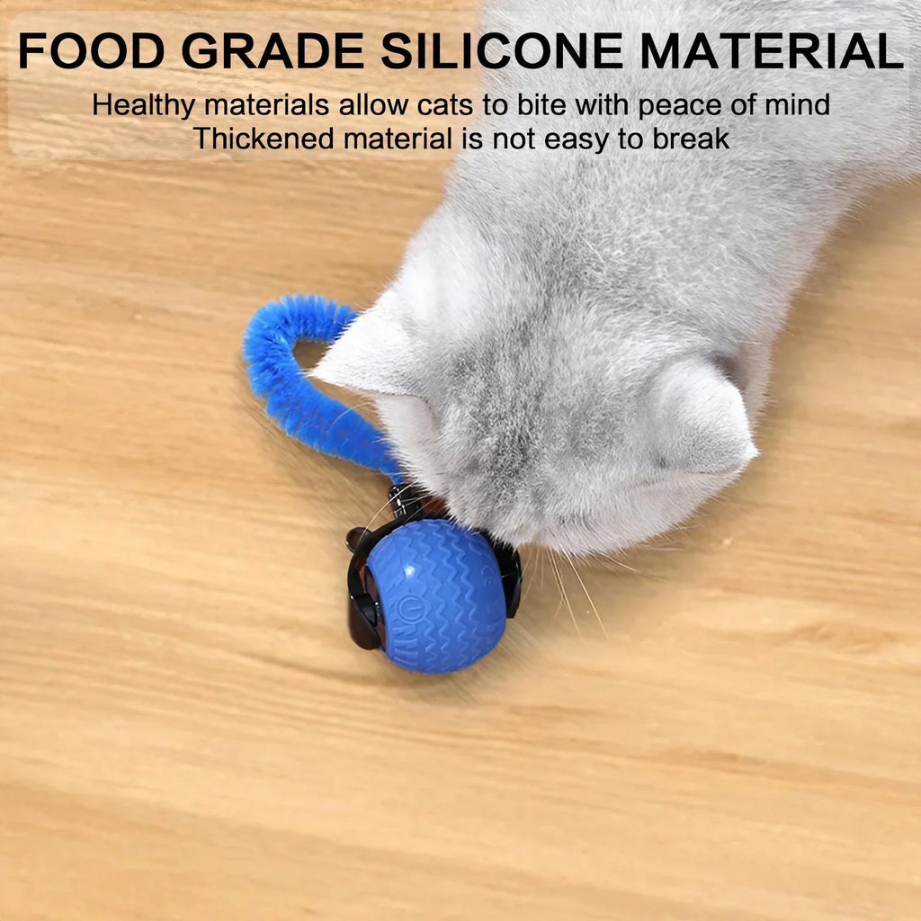 Automatic Rotating Smart Cat Teasing Ball LED Interactive Obstacle