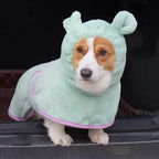 Bathrobe for Dogs Super ABSorbent Fast Drying Hooded Cute Pet