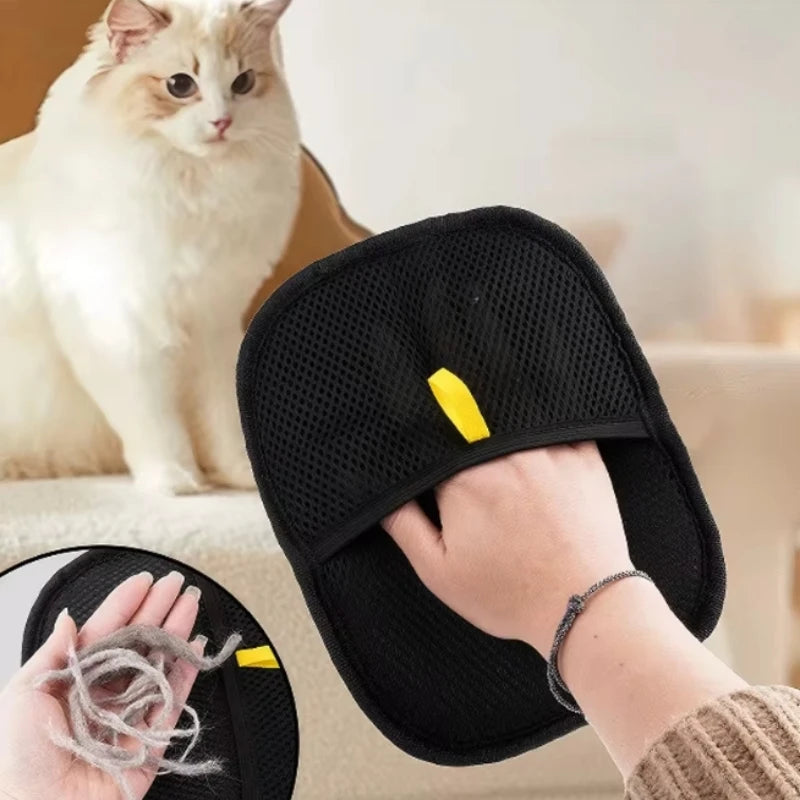 Pet Grooming Cleaning Glove Double-Sided Washing Dog Cat Glove