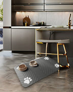 Atelier Feeding Mat styled on a marble kitchen counter